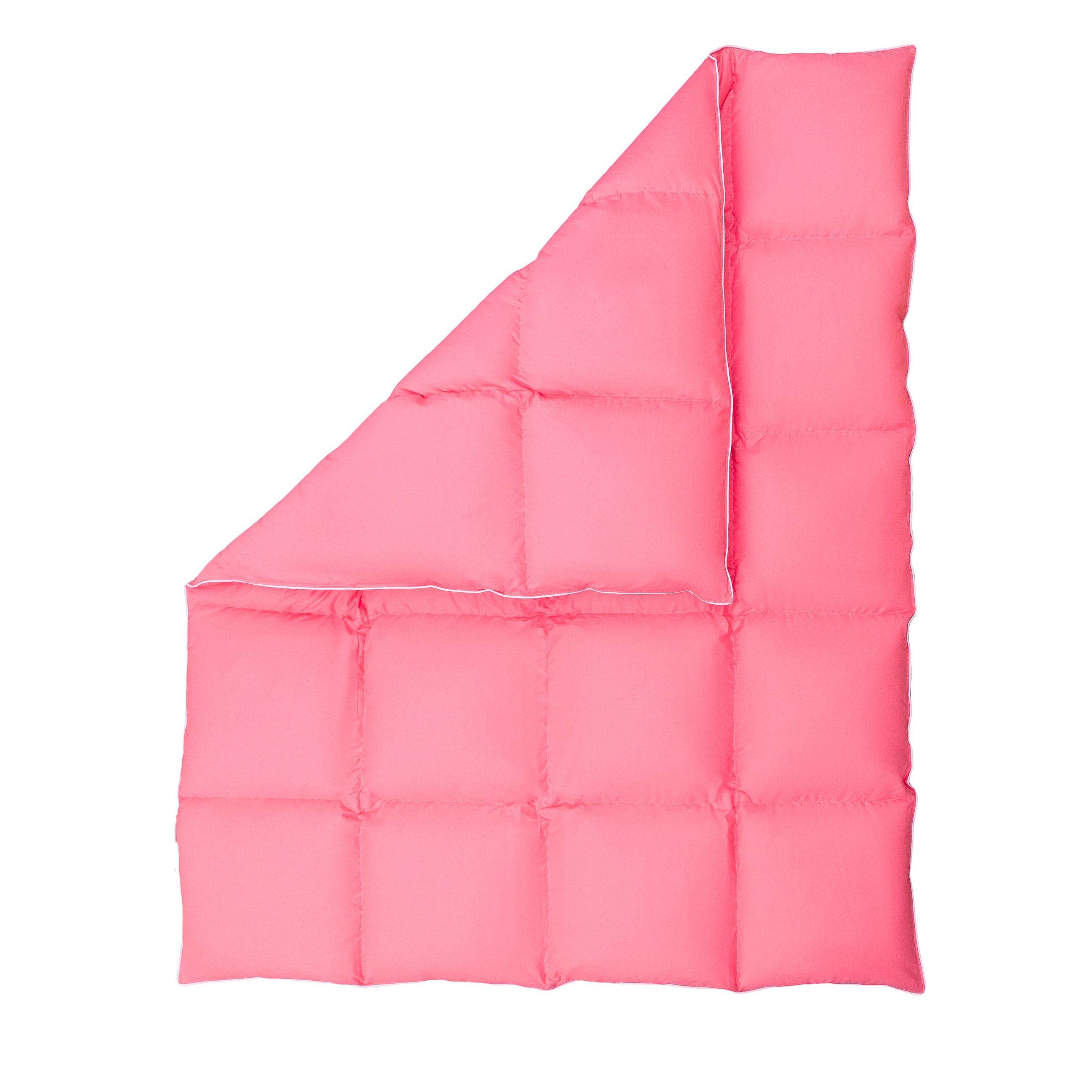 Zdjęcie packshot różowej kołdry puchowej