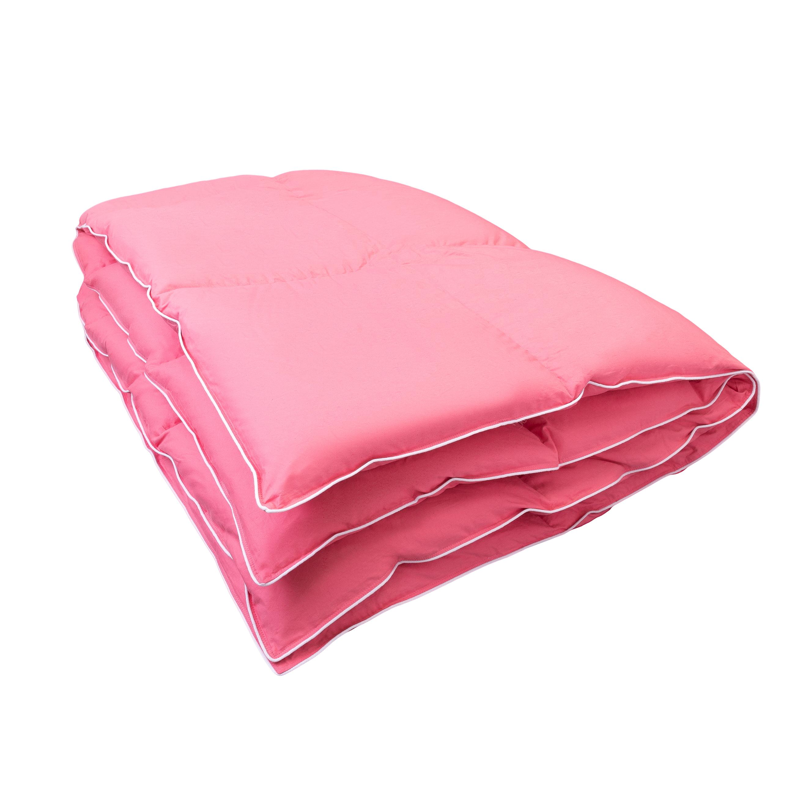 Zdjęcie packshotowe różowej kołdry puchowej
