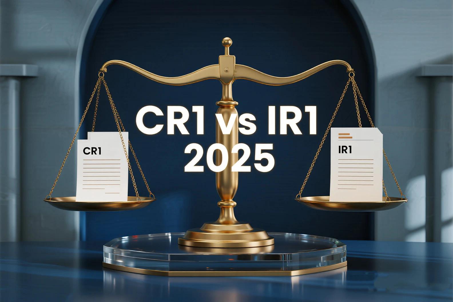 CR1 vs IR1 2025: Key Differences, Processing Times, and Benefits Explained