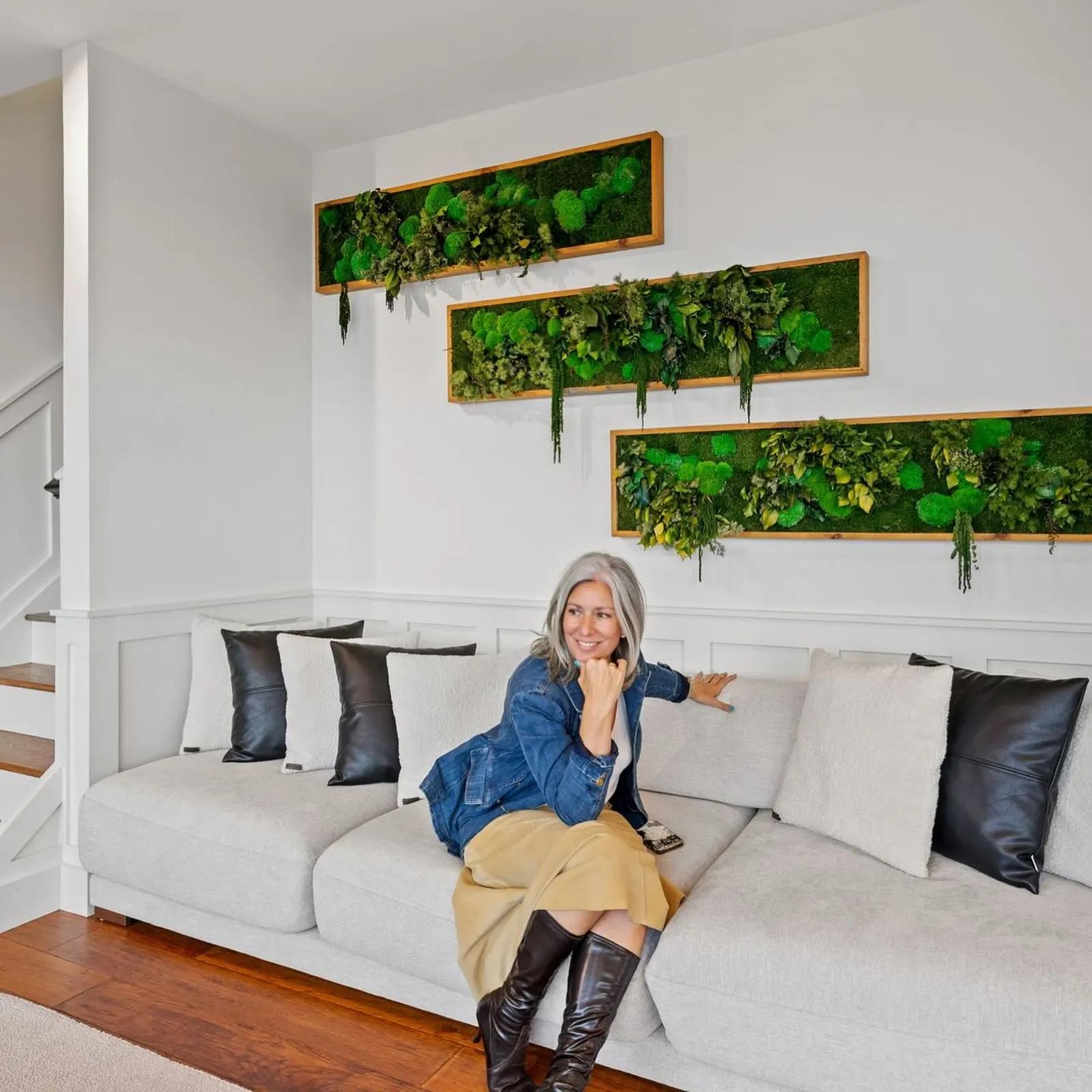Jamie Mazuryk in her living room