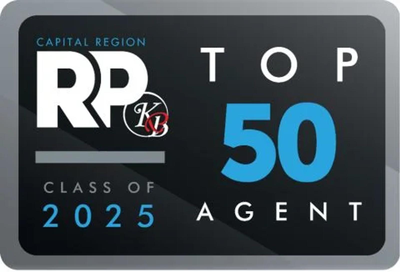 Capital Region Real Producers Top 50 Agent, Class of 2025