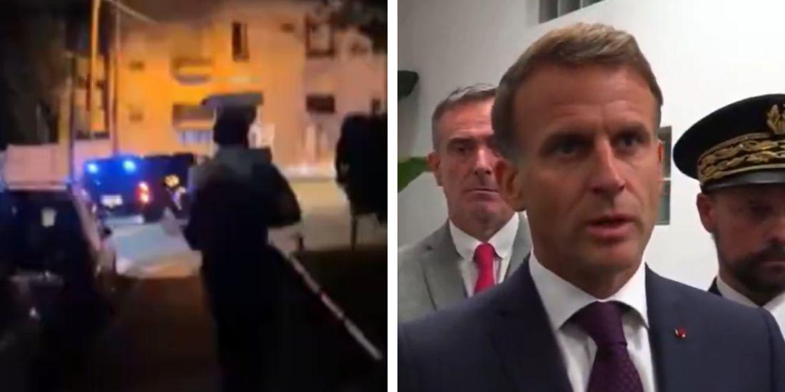 Trappes chase and Macron