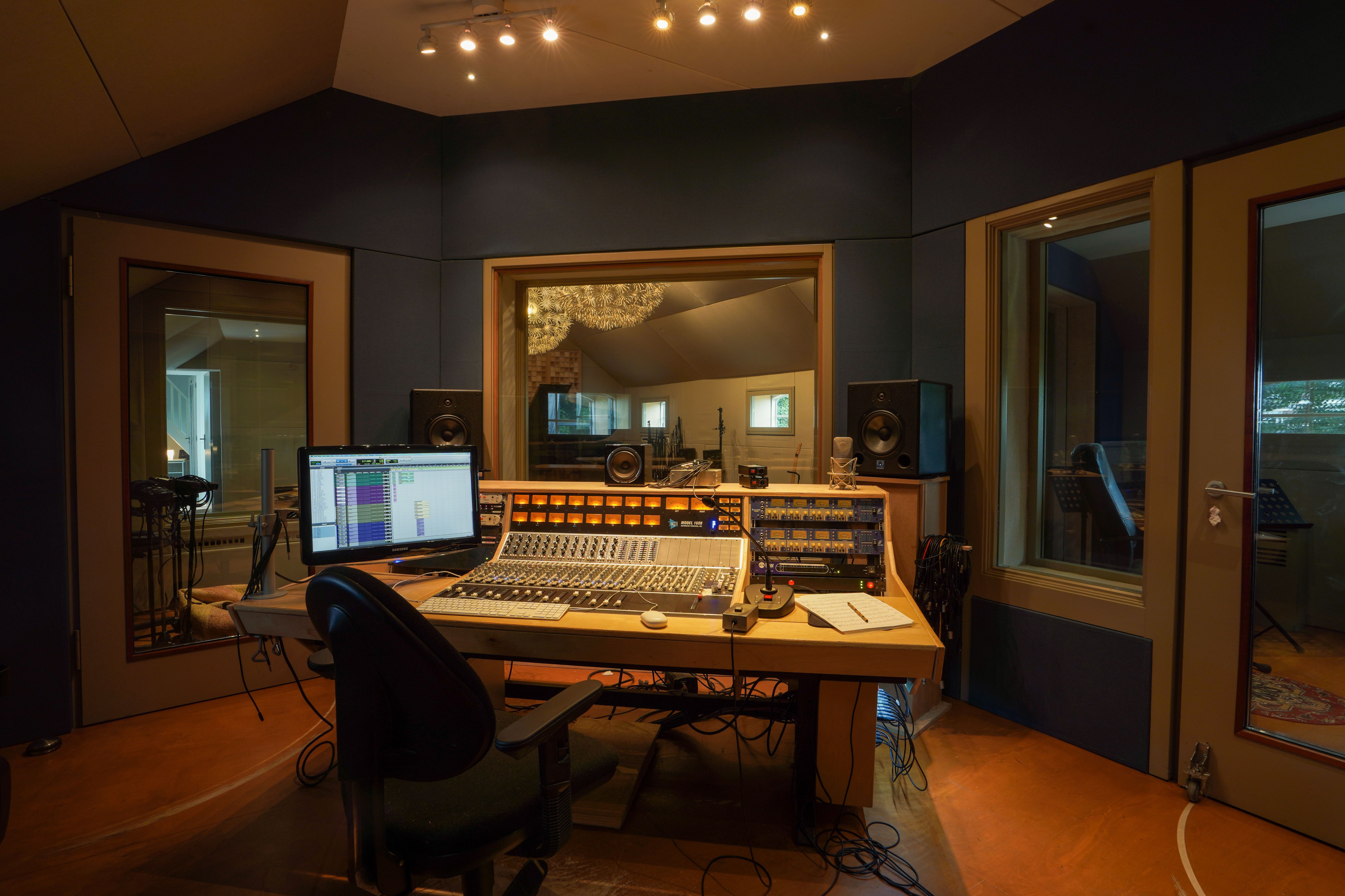 The mixing room