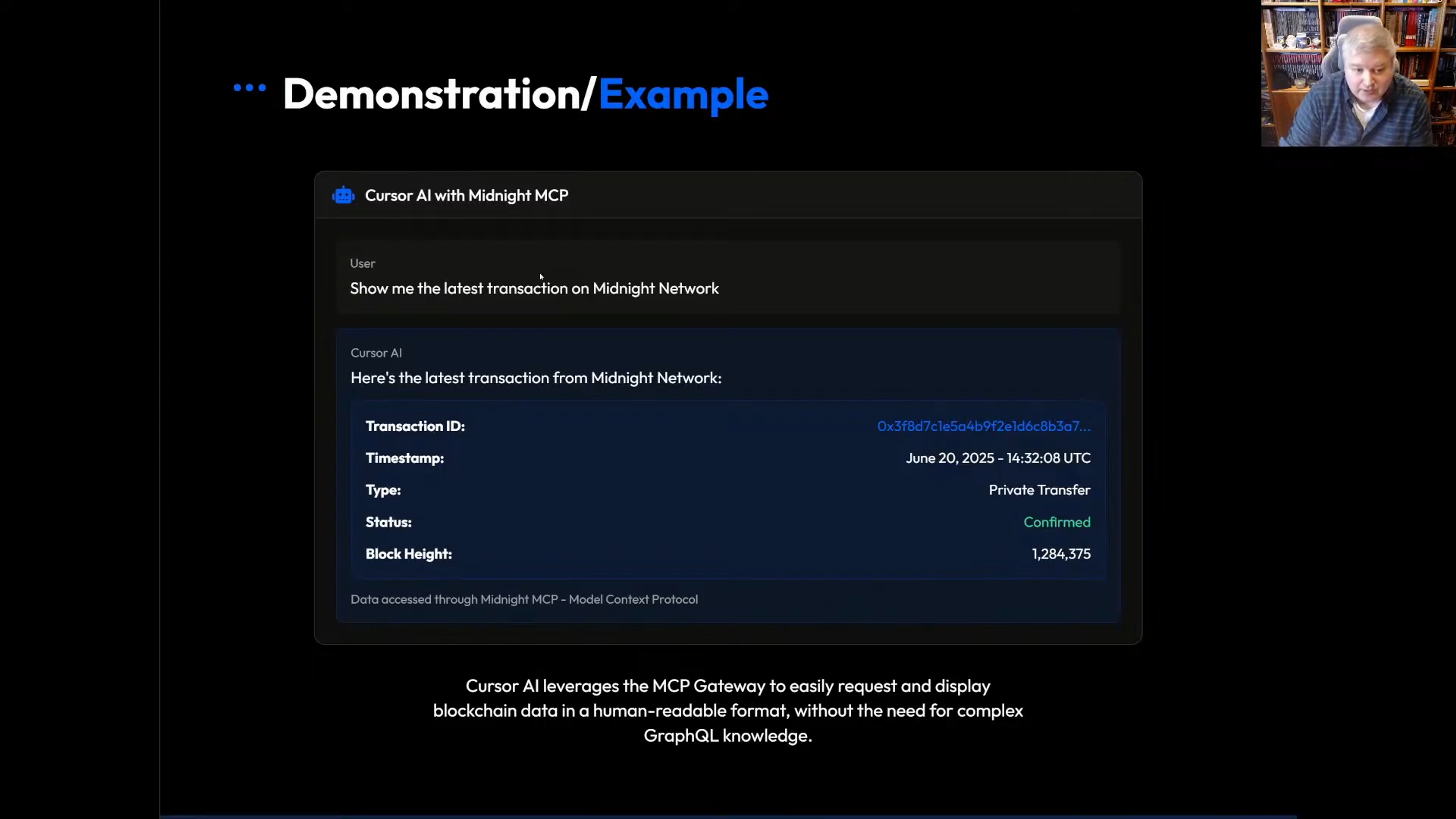 Midnight MCP demonstrating Cursor AI integration