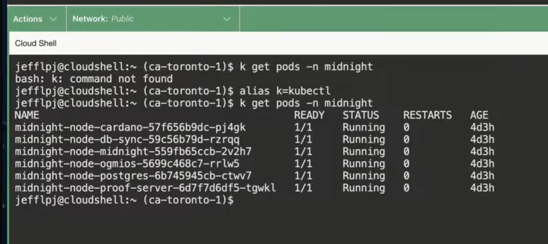Midnight node monitoring with Helm Chart