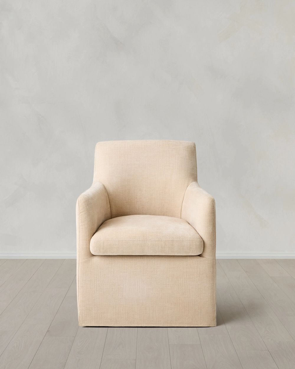 Performance Linen Curved Back Dining Chair
