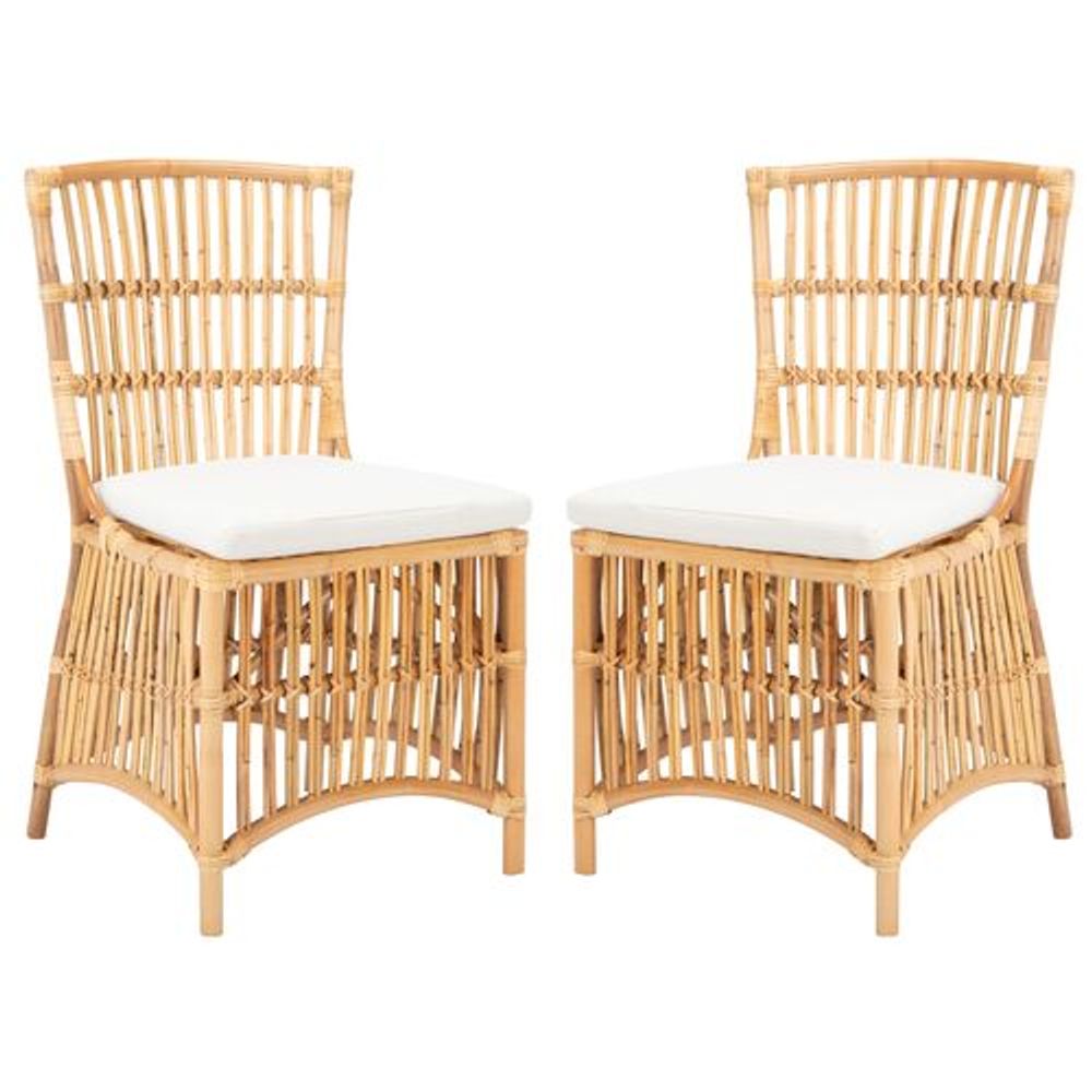 S/2 Ike Rattan Accent Chairs