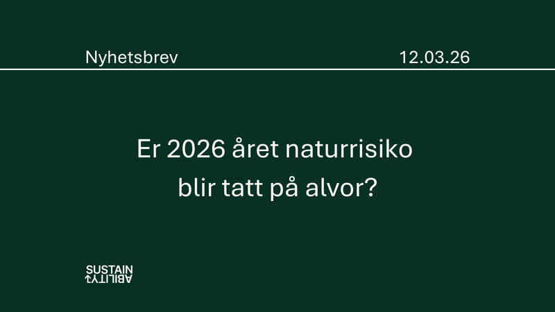 Er 2026 året naturrisiko blir tatt på alvor?