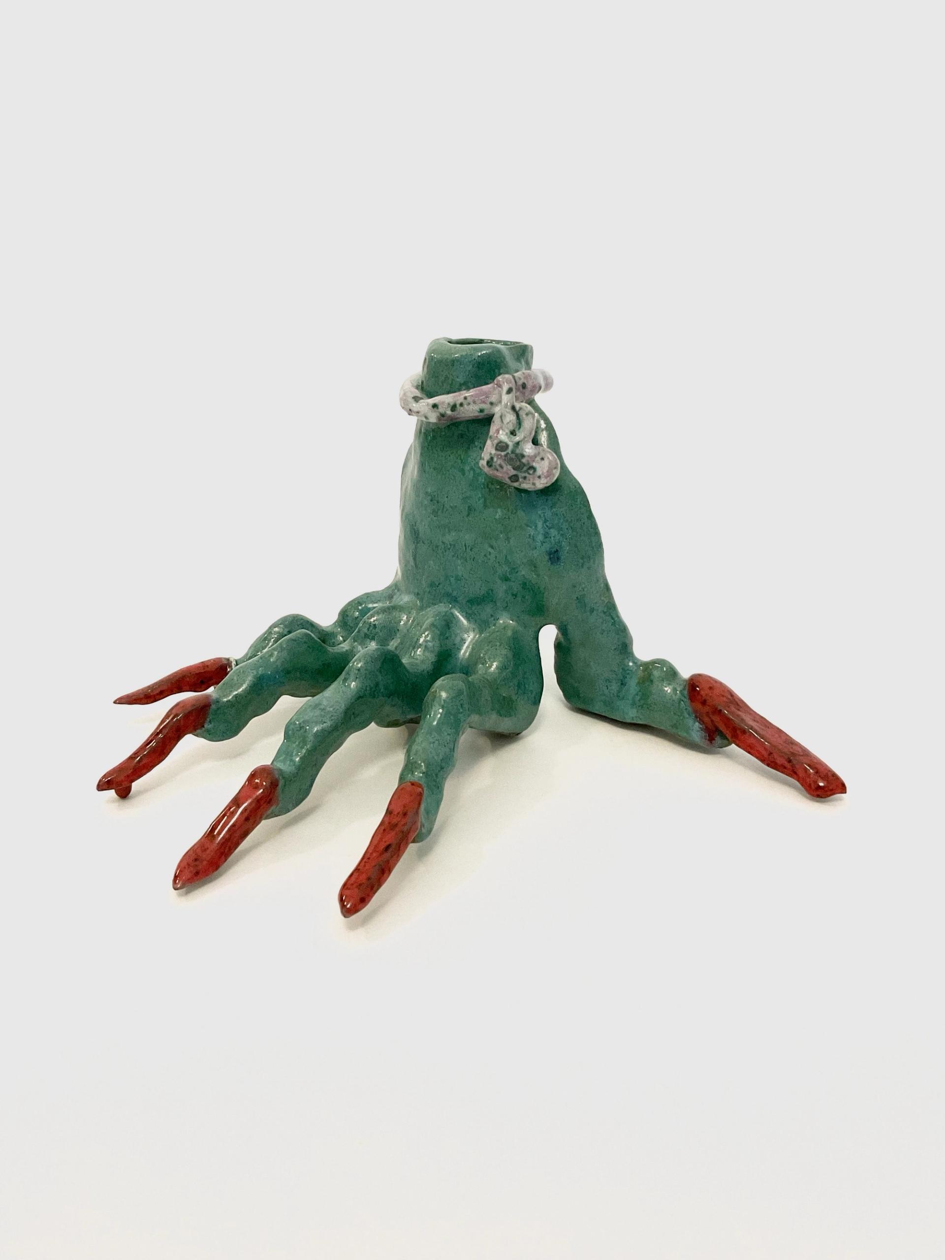 Hand Study I, 2023 Glazed ceramic (candle holder), 17 x 18 x 26 cm