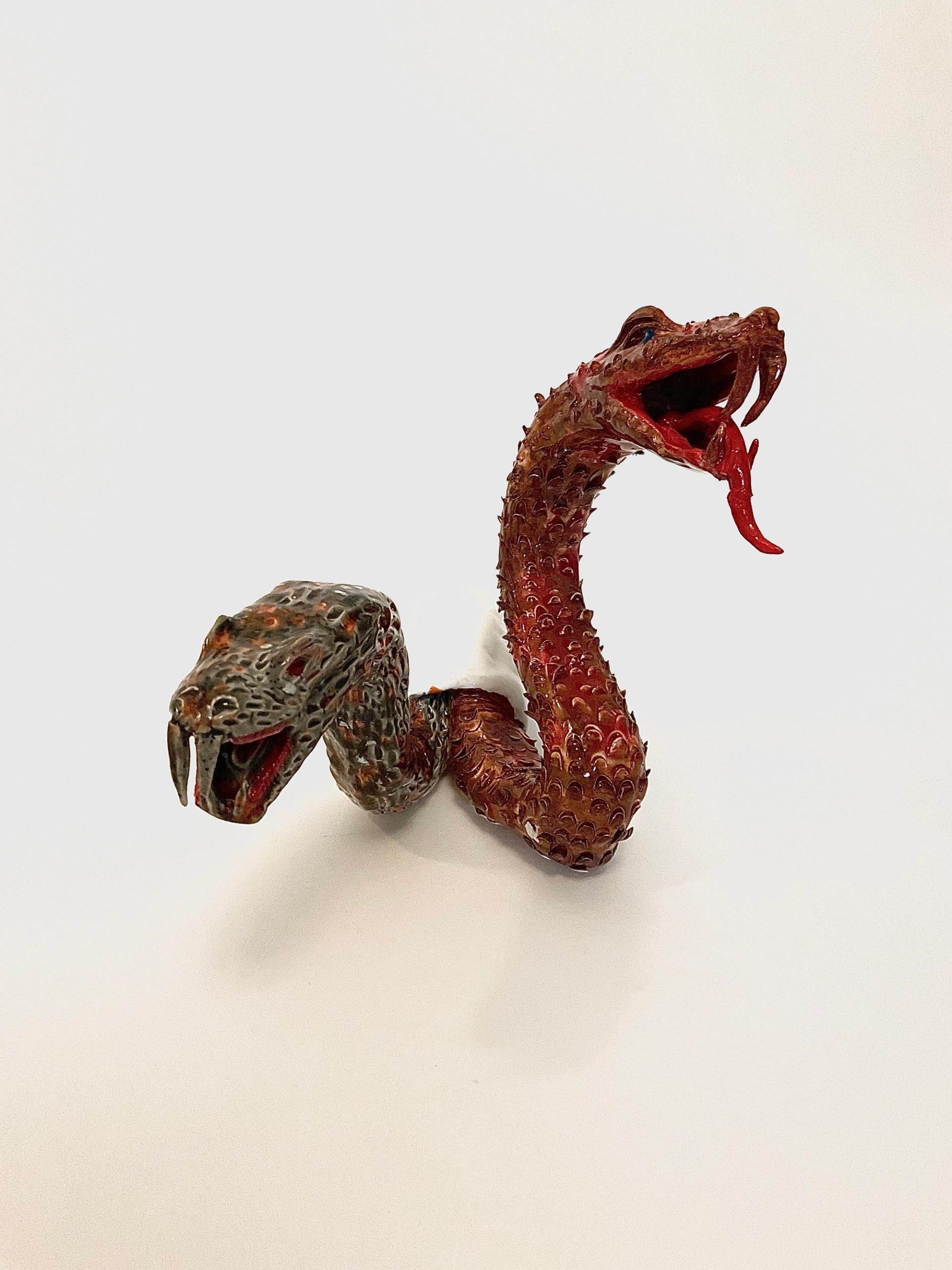 Snake Study II, 2023 Glazed ceramic, 17 x 18 x 26 cm