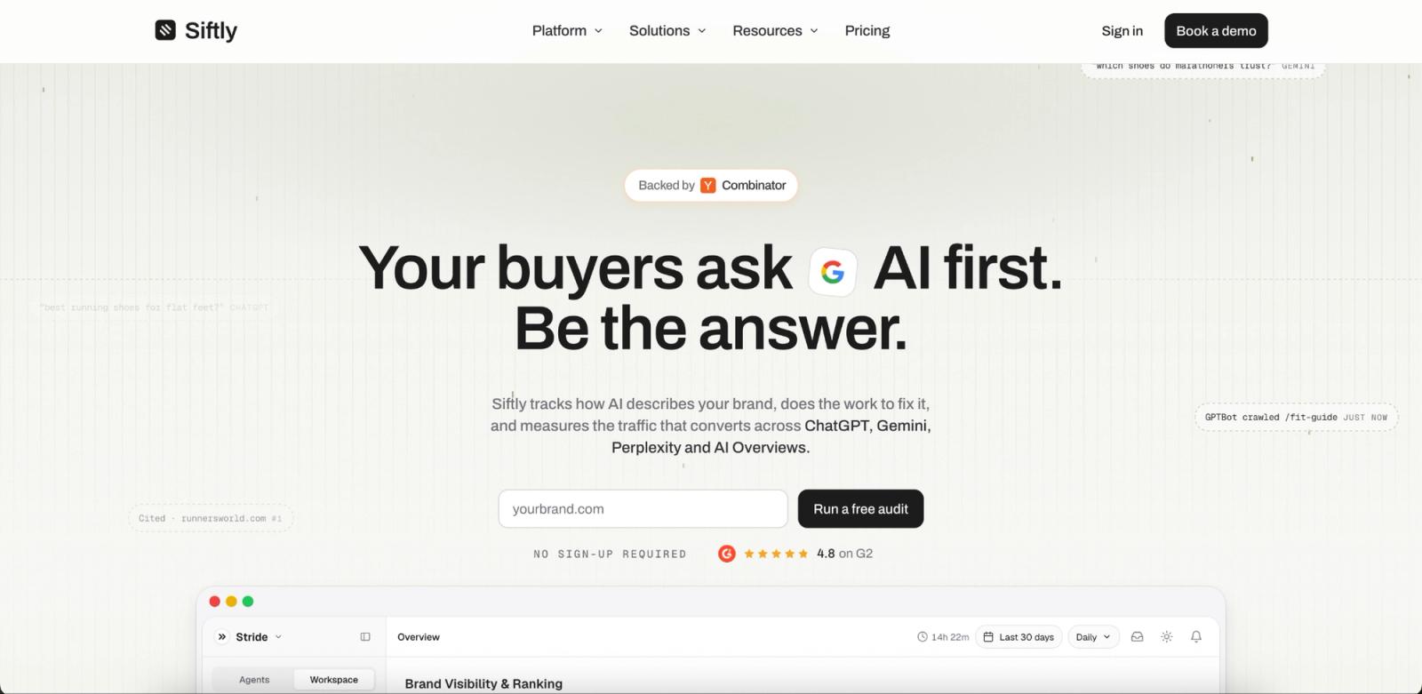 Siftly: Best For Citation Rate And Share-Of-Voice Reporting 