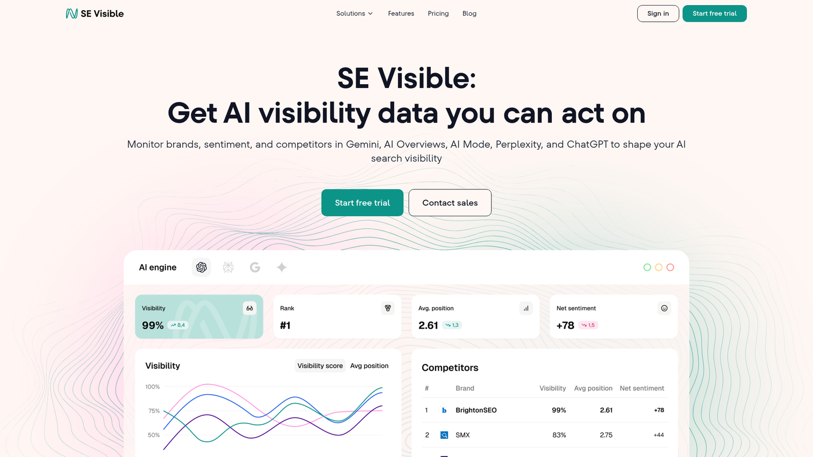 SE Visible homepage