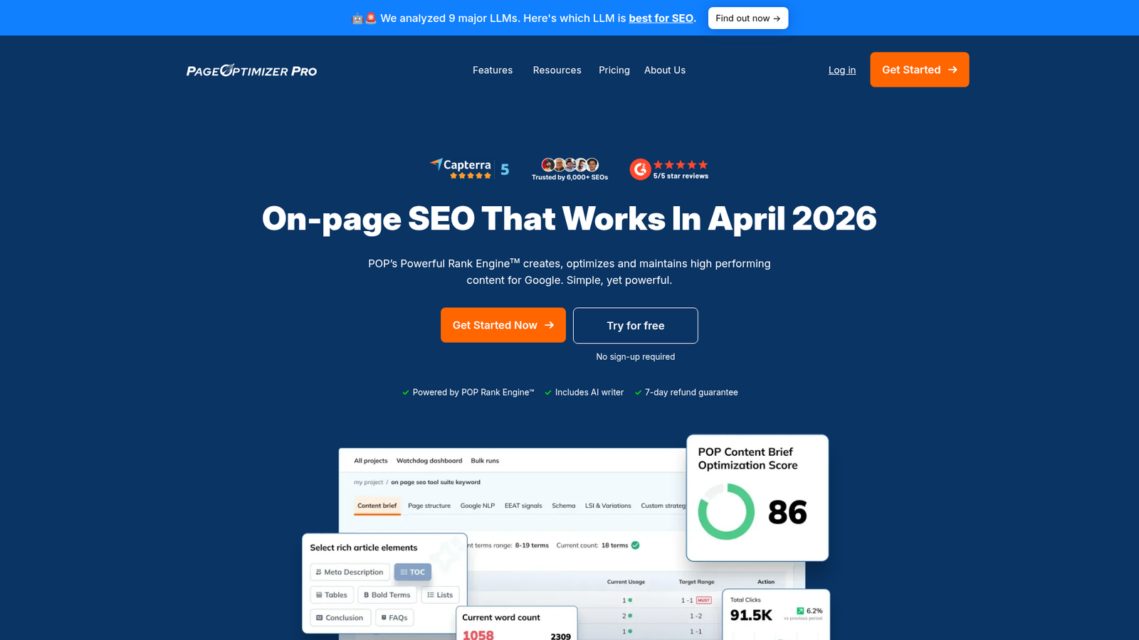 Page Optimizer Pro homepage