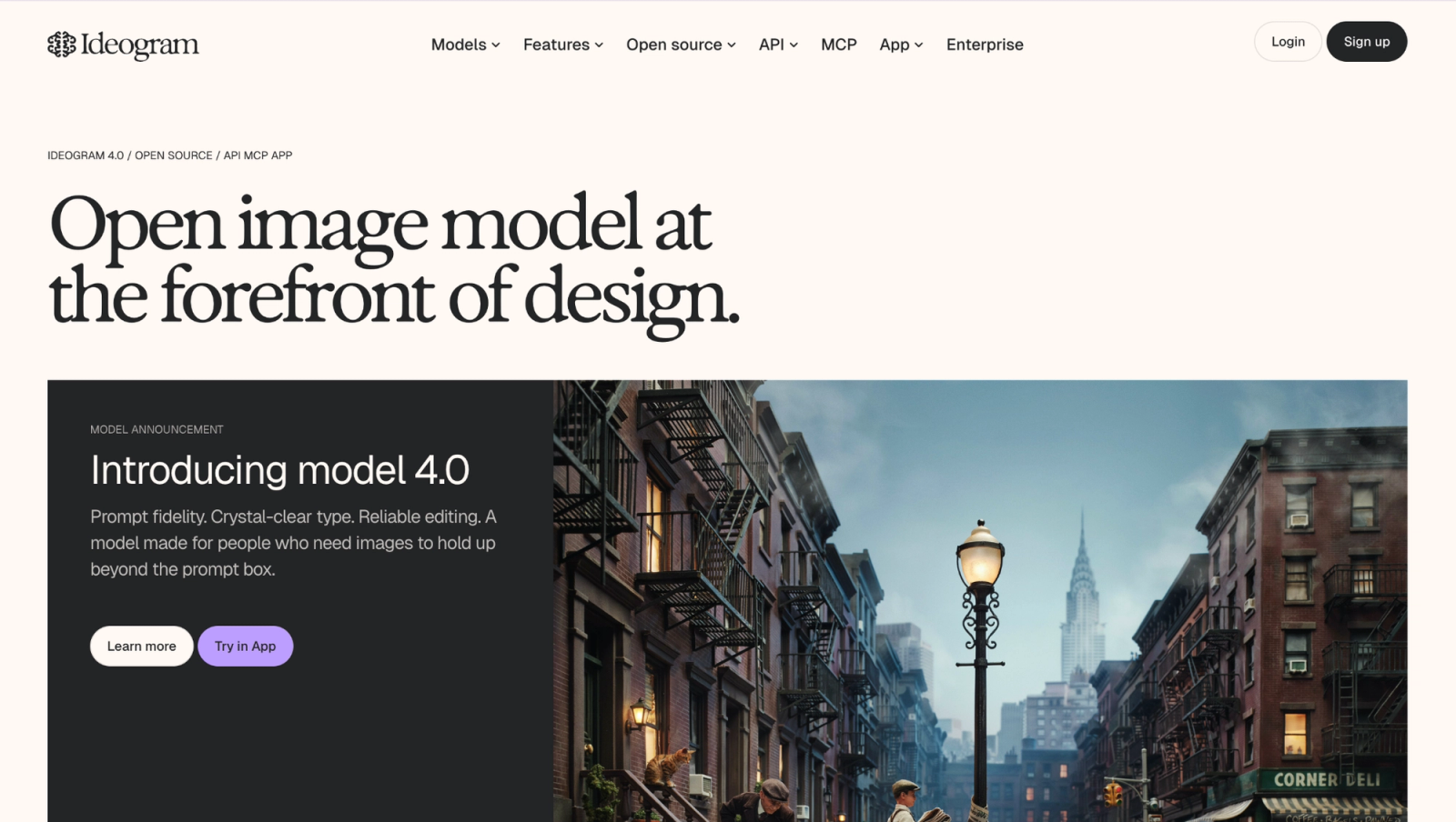 Ideogram homepage