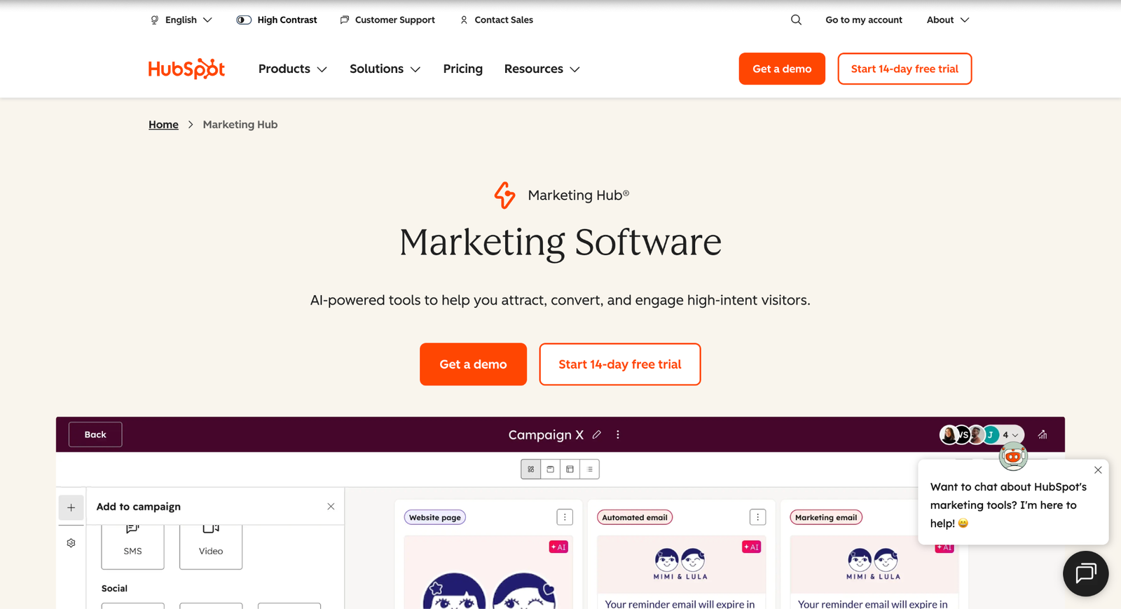 HubSpot Marketing Hub | Best Overall For Inbound And Built-In CRM