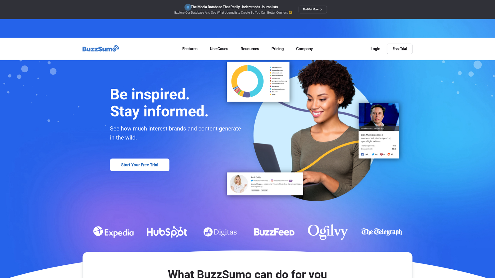 BuzzSumo homepage