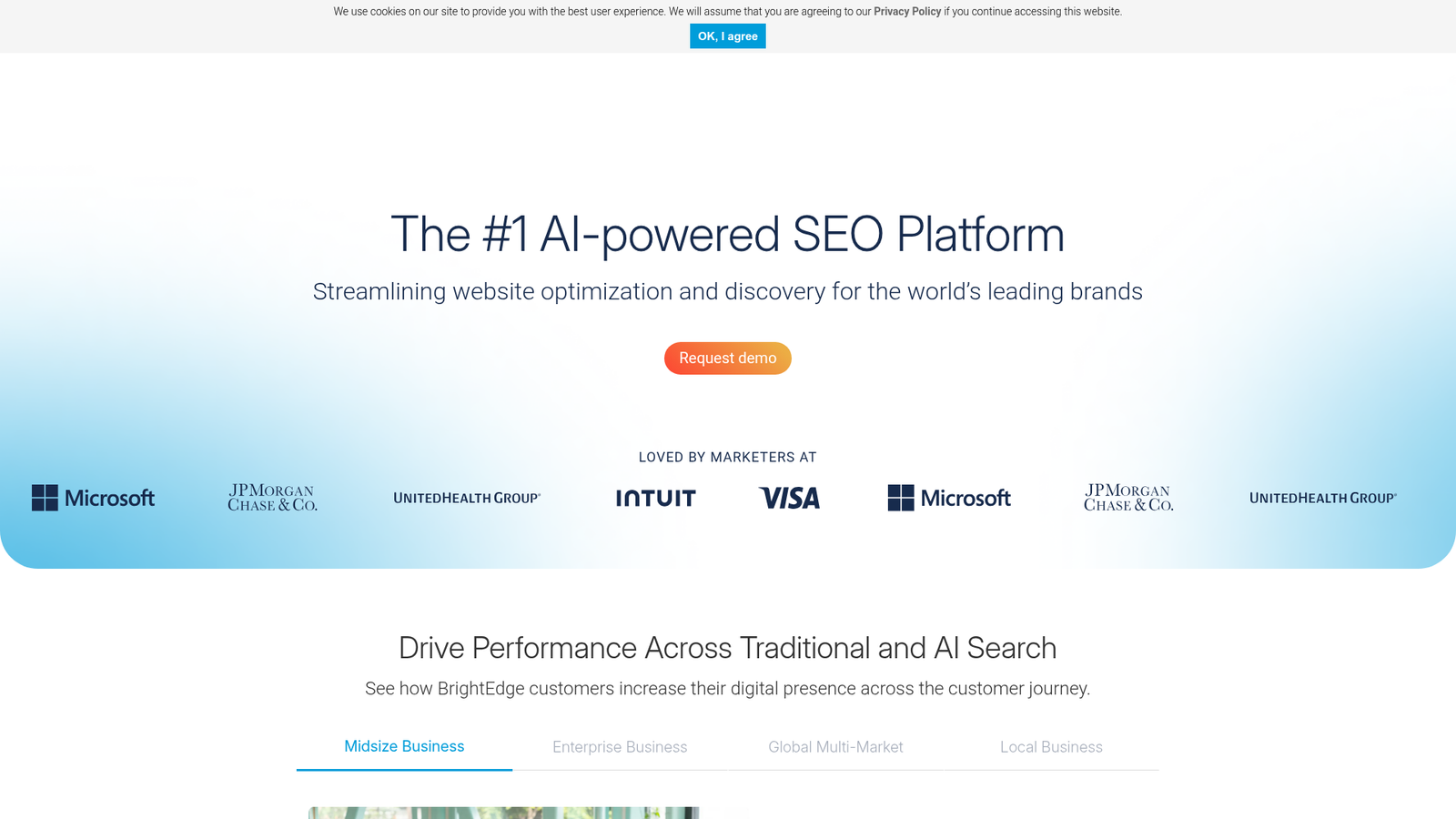 BrightEdge homepage