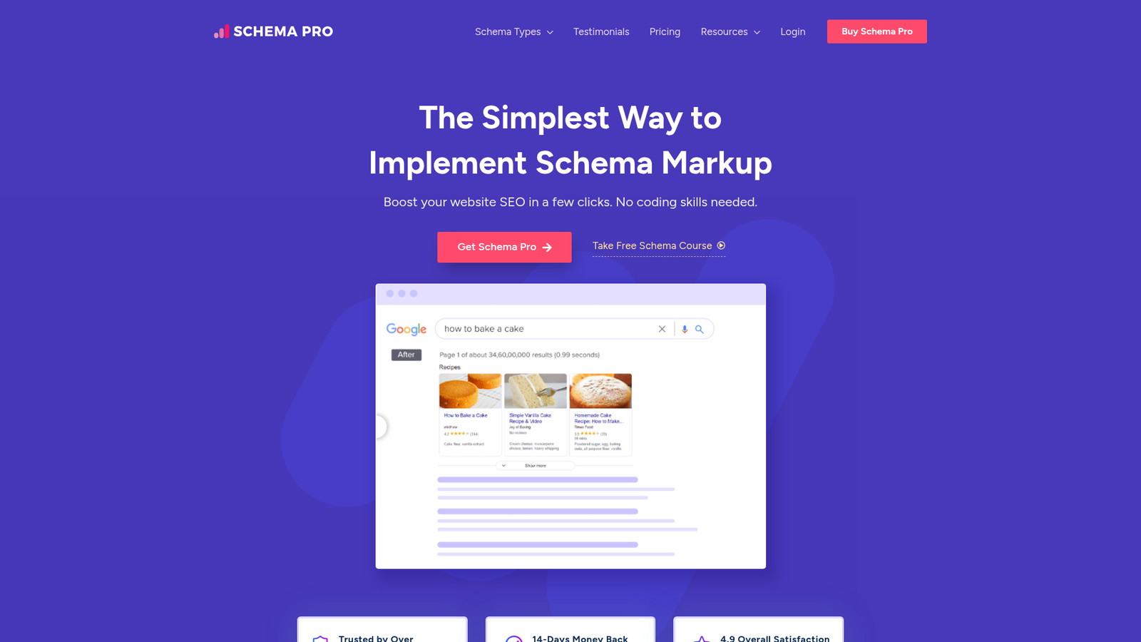 Schema Pro homepage