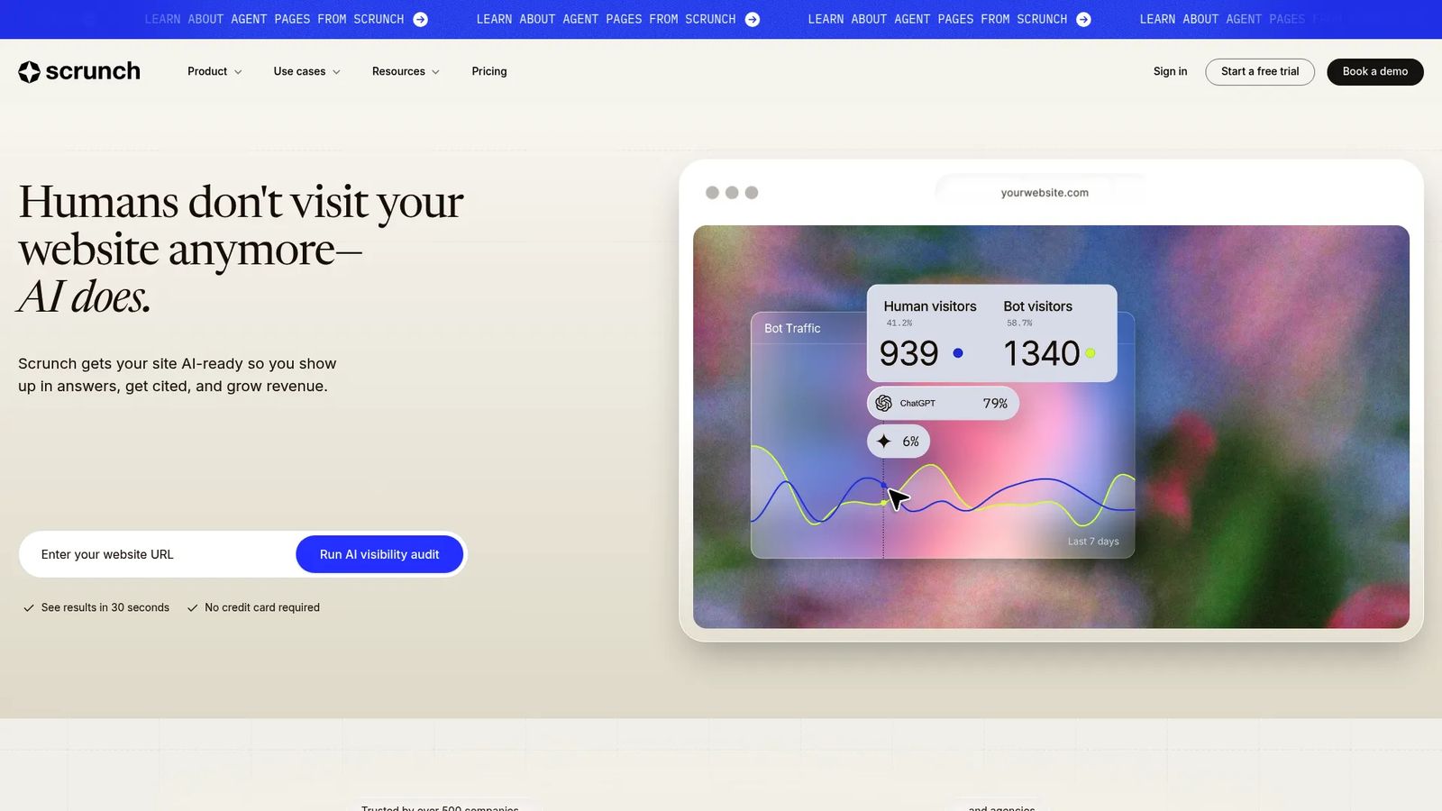 Scrunch Homepage