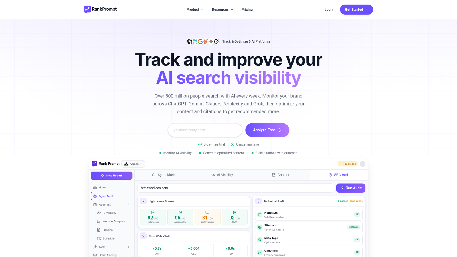 Rank Prompt homepage