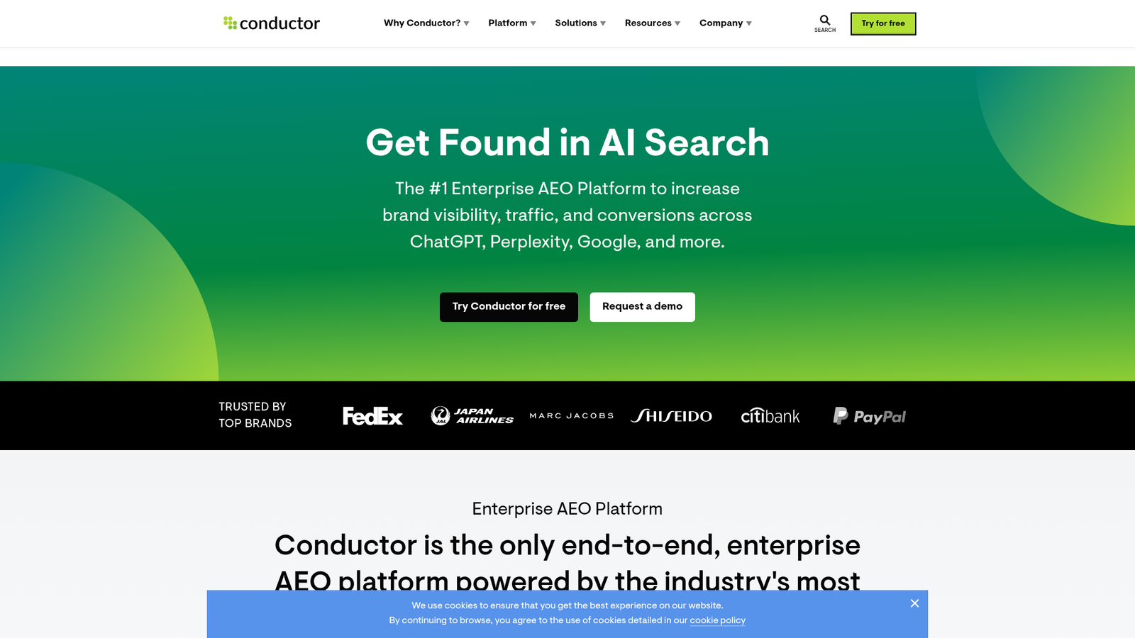 Conductor homepage