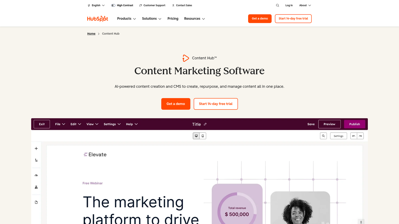 HubSpot Content Hub