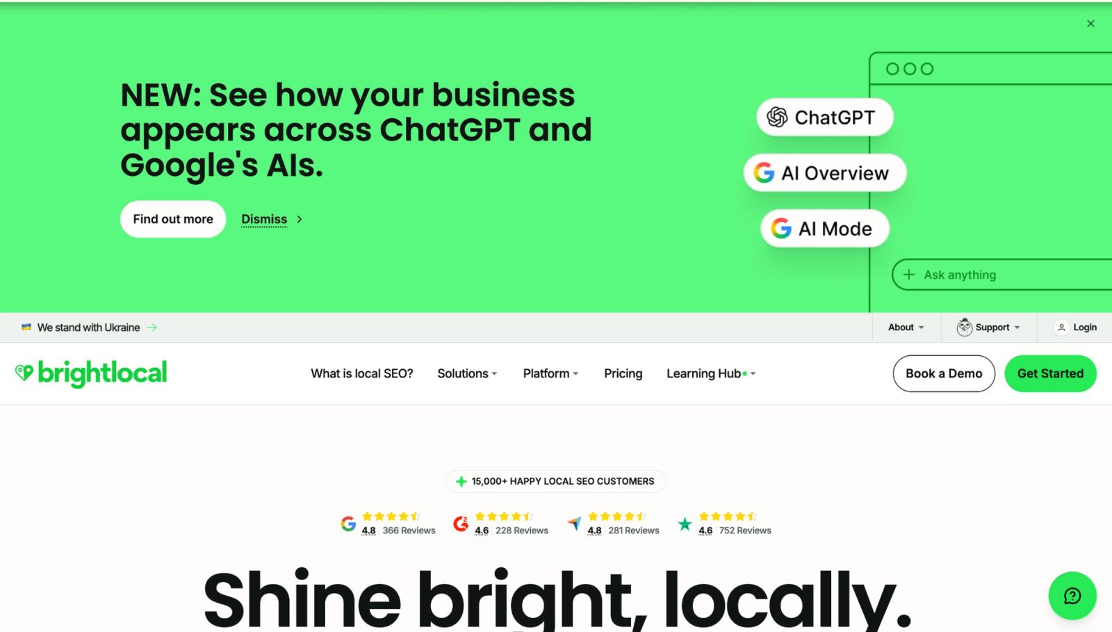 BrightLocal Homepage