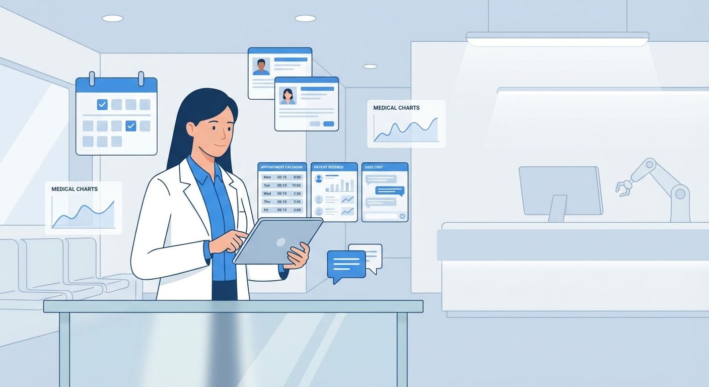 Brain Dost AI-powered clinic and hospital management platform interface