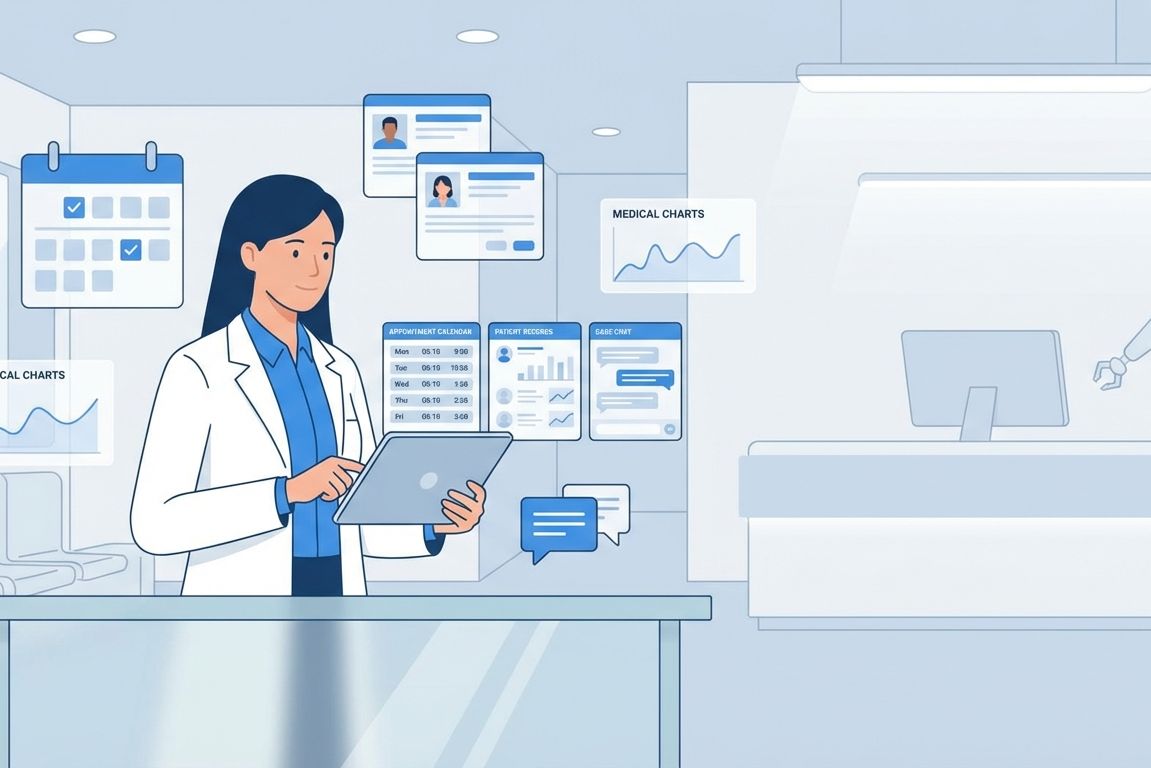 Brain Dost AI-powered clinic and hospital management platform interface