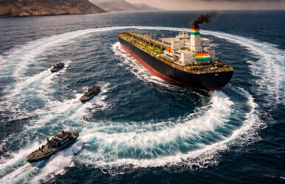 Indian Supertanker Carrying 2 Million Barrels of Oil Fired Upon by Iranian Navy in Strait of Hormuz