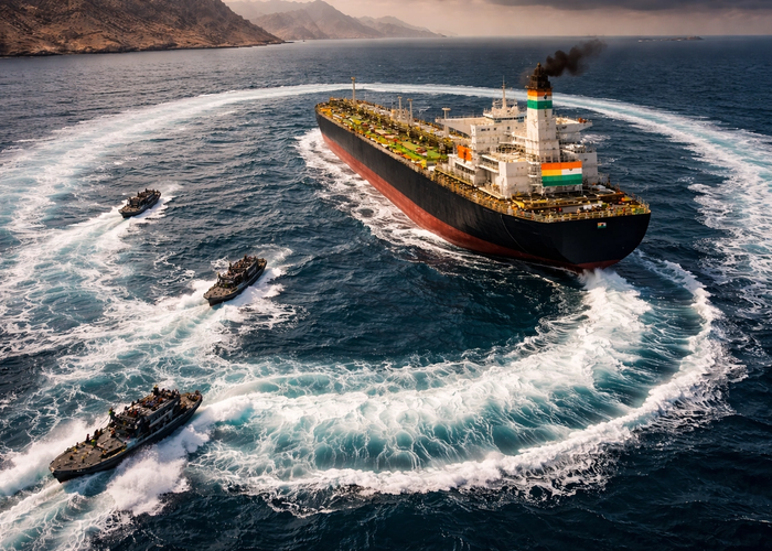 Indian Supertanker Carrying 2 Million Barrels of Oil Fired Upon by Iranian Navy in Strait of Hormuz