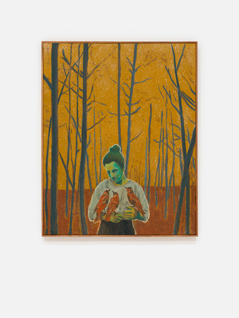 Woman in the Woods with Starlings, 2025 - Daniel Levi
