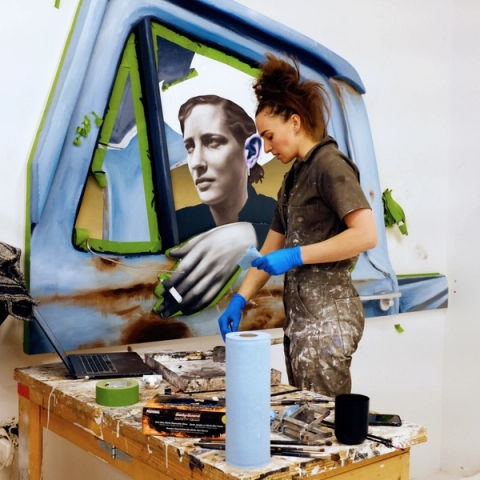 Chloe Chiasson in studio