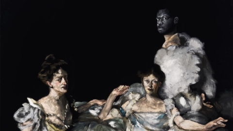 The Wyndham Sisters: Lady Elcho, Mrs. Adeane, and Mrs.Tennant.(1899), after Sargent, 2026 - Roméo Mivekannin