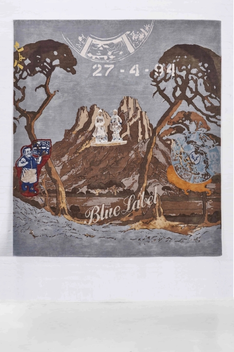 Paco Pakdoust - Blue Label, in collaboration with Wayne Barker, 2014