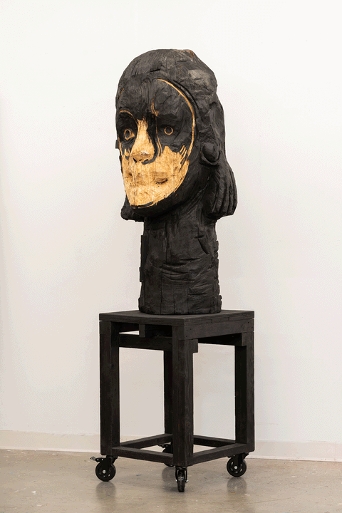 Charred head N.4, 2026 - Napoles Marty