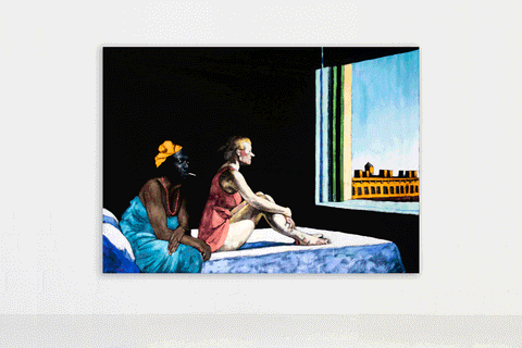 Morning Sun (1952), after Edward Hopper, 2025 - Roméo Mivekannin