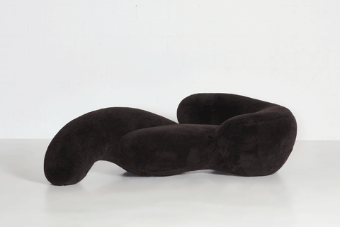 Nwa-Mulamula’s Chaise - Black Sheepskin, 2024 - Rich Mnisi