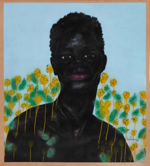 Navel Seakamela - Greener Circle II, Green Circle Series, 2021