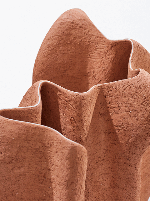 Detour, Earthenware, enamel, 2023