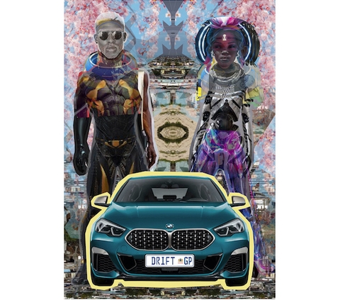 Justine Mahoney’s special-edition collage print for BMW