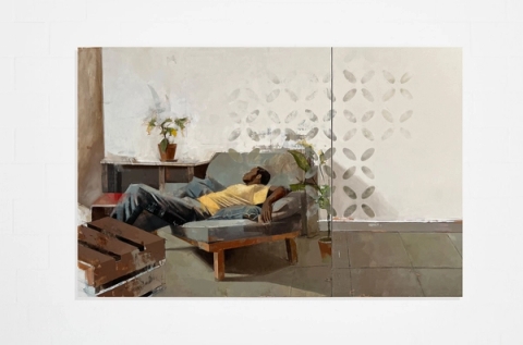 Reclining man, 2023 - Ayotunde Ojo