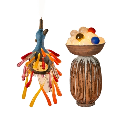 Andile Dyalvane and Zizipho Poswa - LOEWE Lamps - Salone del Mobile 2024