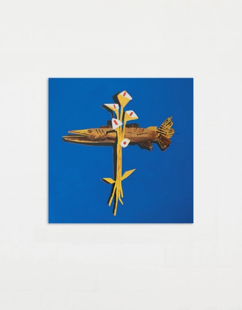 Horizontal Fish, Vertical Calla Lily, 2024 - Terence Maluleke