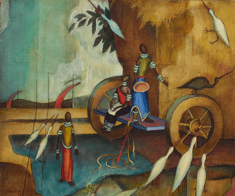 The Hay Cart, 1952 - Alexis Preller