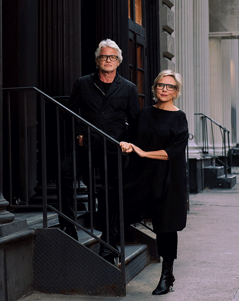 Trevyn & Julian McGowan outside Southern Guild New York