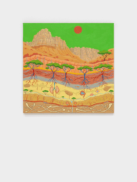 The Uncanny Valley (Fold Mountains), 2026 - Thebe Phetogo