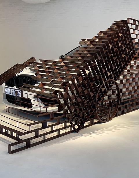 Gregor Jenkin creates large-scale installation to mark 50 years of BMW Motorsport