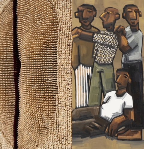 Centrefold (Usha Seejarim) and Mosaic (Mmangaliso Nzuza)