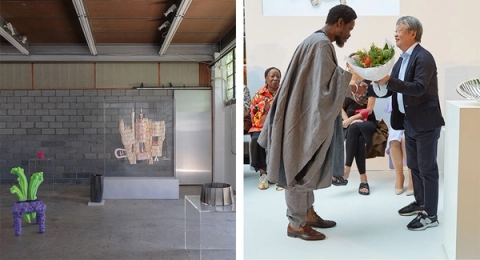 Dominique Zinkpè receives a Special Mention at the 2023 LOEWE Foundation Craft Prize